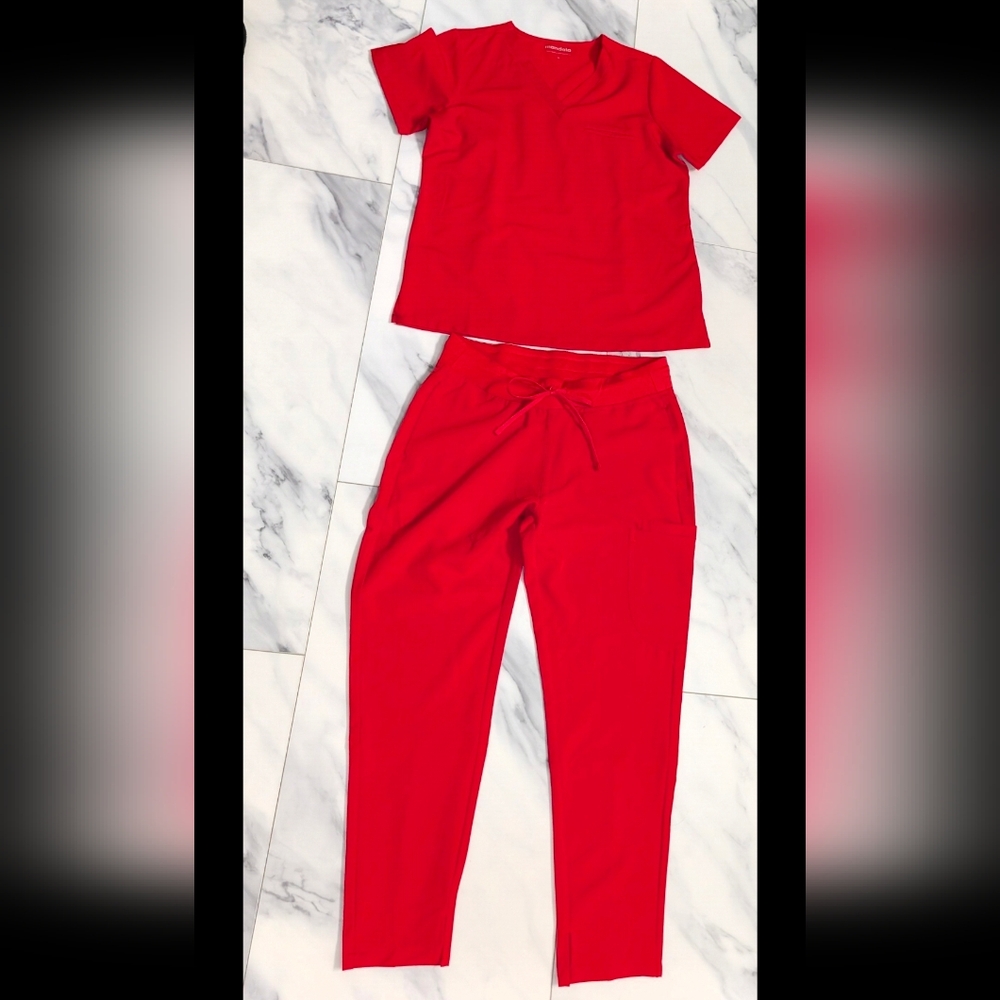 Candy Apple Red Two-Piece Set